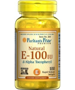 Puritan's Pride Natural E-100 IU (100 капсул, 100 порций)