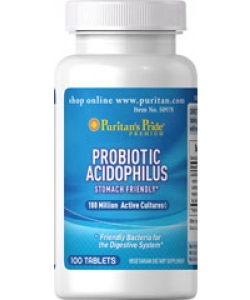 Puritan's Pride Probiotic Acidophilus (100 таблеток, 100 порций)