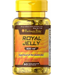 Puritan's Pride Royal Jelly 500 mg (60 капсул, 60 порций)