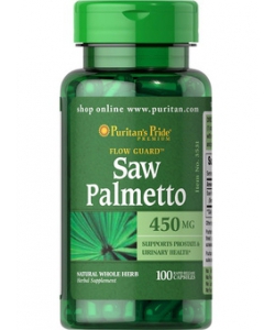 Puritan's Pride Flow Guard Saw Palmetto 450 mg (100 капсул, 100 порций)
