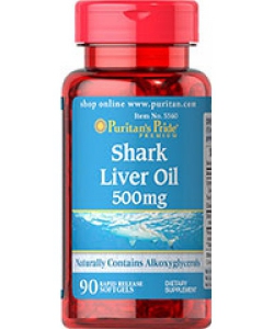 Puritan's Pride Shark Liver Oil (90 капсул, 90 порций)