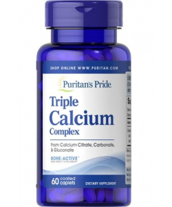 Puritan's Pride Triple Calcium Complex (60 капсул, 30 порций)