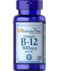 Puritan's Pride Vitamin B-12 500 mcg (250 таблеток, 250 порций)