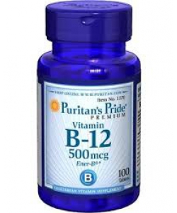 Puritan's Pride Vitamin B-12 500 mcg (100 таблеток, 100 порций)