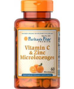 Puritan's Pride Vitamin C & Zinc Microlozenges (60 таблеток, 60 порций)