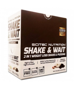 Scitec Nutrition Shake&Wait & Pudding Chocolate 10*55g box (550 грамм, 10 порций)
